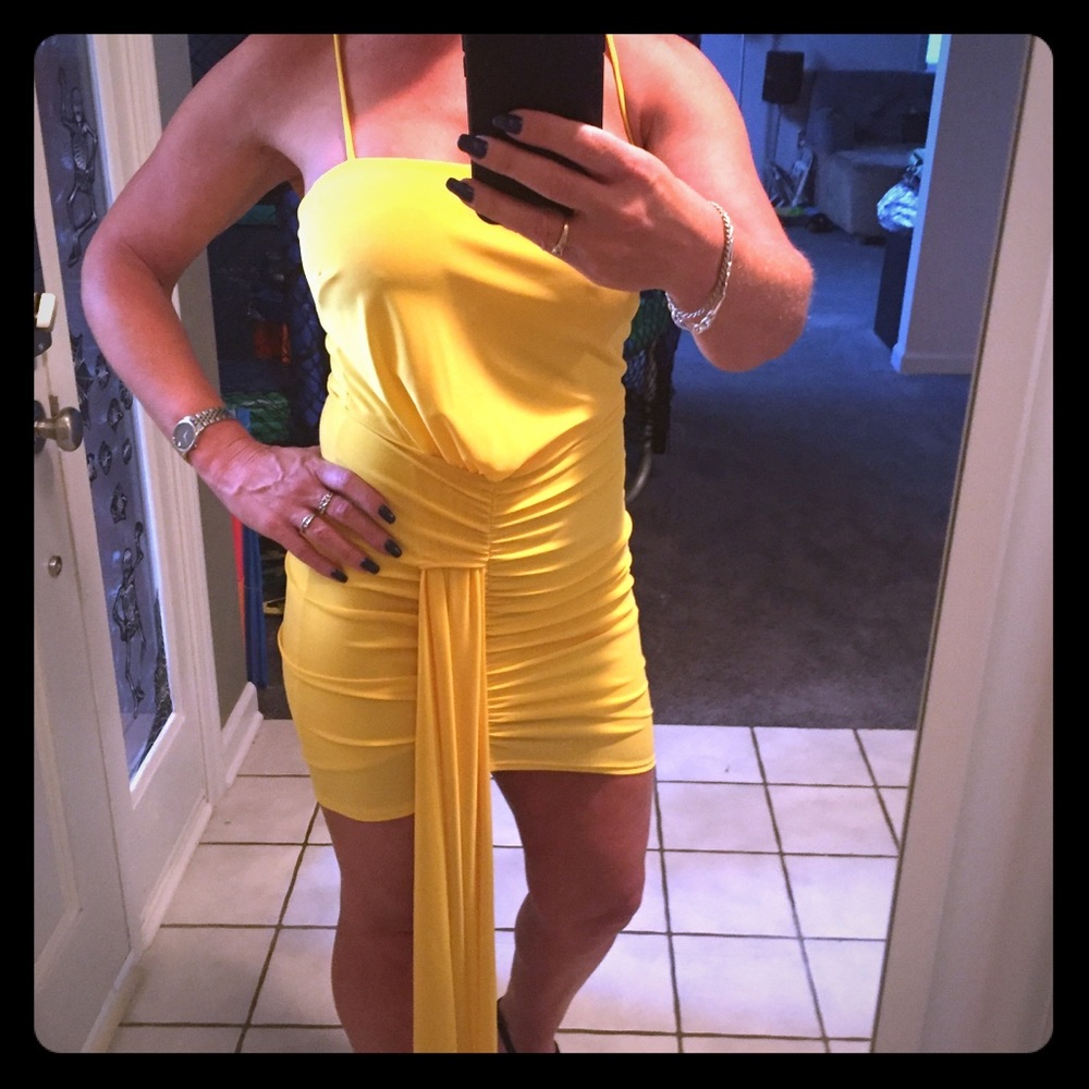 Yellow dress from Forever 21.